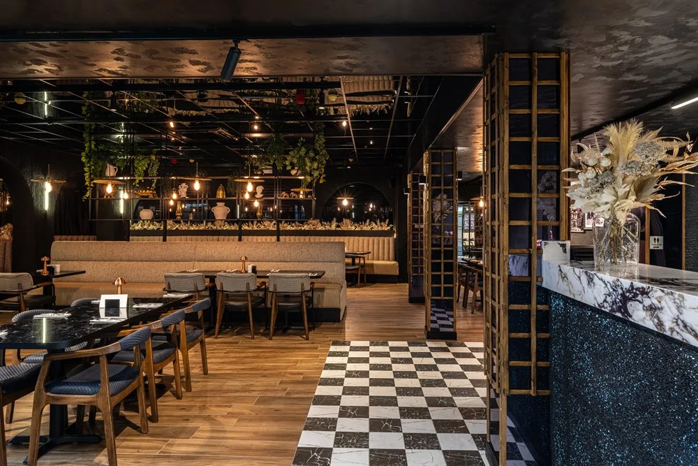 Dining Hall & Checkered Floor